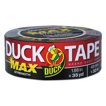 Duck® Max Duct Tape, 3" Core, 1.88" X 35 Yds, Black freeshipping - TVN Wholesale